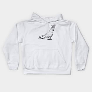 Cockatoo - Crested Cockatoo Kids Hoodie